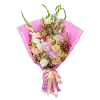 kytice hortenzií, růží a gladiol